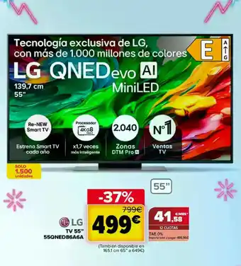 LG TV 55" 55QNED86A6A