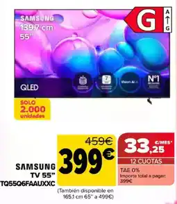 Carrefour SAMSUNG TV 55" TQ55Q6FAAUXXC oferta