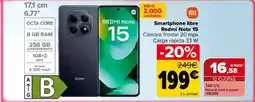 Carrefour Smartphone libre Redmi Note 15 oferta