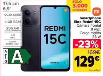 Smartphone libre Redmi 15C