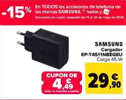 Carrefour SAMSUNG Cargador EP-T4511NBEGEU oferta