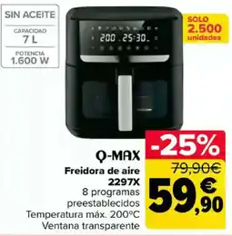 Carrefour Q-MAX Freidora de aire 2297X oferta