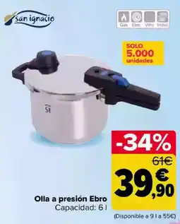 Carrefour Olla a presión Ebro oferta