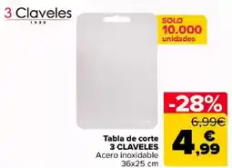 Carrefour 3 CLAVELES Tabla de corte oferta