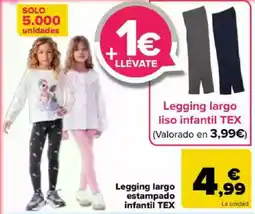 Carrefour TEX Legging largo estampado infantil oferta