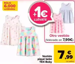 Carrefour TEX Vestido piqué bebé Baby oferta
