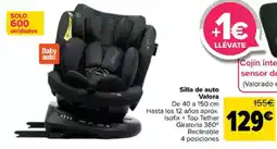 Carrefour Silla de auto Valora oferta