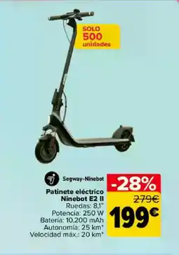 Carrefour Patinete eléctrico Ninebot E2 II oferta