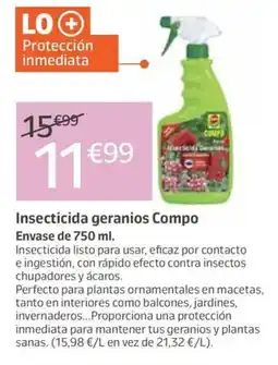 Jardiland Insecticida geranios Compo oferta
