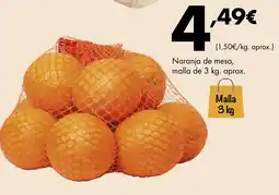 Supermercados Lupa Naranja de mesa oferta