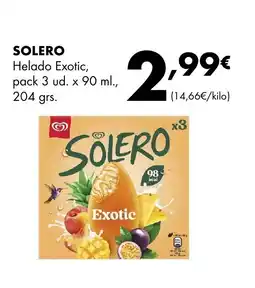 Supermercados Lupa SOLERO Helado Exotic, oferta