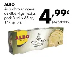 Supermercados Lupa ALBO Atún claro en aceite de oliva virgen extra oferta