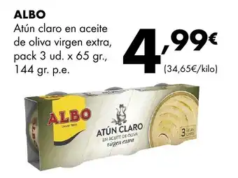 Supermercados Lupa ALBO Atún claro en aceite de oliva virgen extra oferta