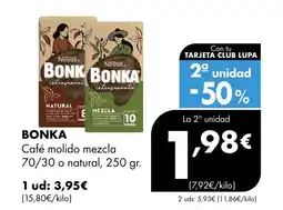 Supermercados Lupa BONKA Café molido mezcla oferta