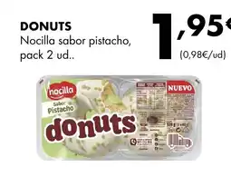 Supermercados Lupa DONUTS Nocilla sabor pistacho, pack 2 ud.. oferta