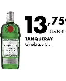 Supermercados Lupa TANQUERAY Ginebra oferta