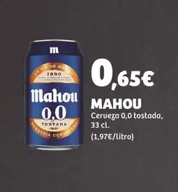 Supermercados Lupa MAHOU Cerveza 0,0 tostada oferta