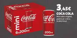 Supermercados Lupa COCA COLA Mini sabor original oferta