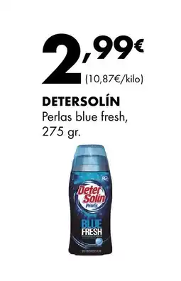 Supermercados Lupa DETERSOLÍN Perlas blue fresh oferta