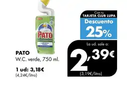 Supermercados Lupa PATO W.C. verde oferta
