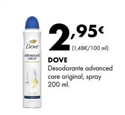 Supermercados Lupa DOVE Desodorante advanced care original, spray oferta