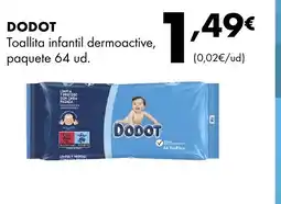 Supermercados Lupa DODOT Toallita infantil dermoactive paquete 64 ud. oferta