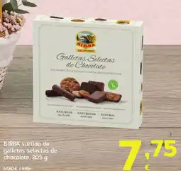 HiperDino BIRBA surtido de galletas selectas de chocolate oferta