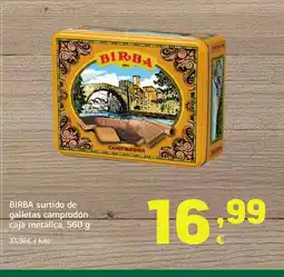 HiperDino BIRBA surtido de galletas camprodón caja metálica oferta