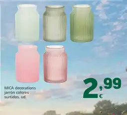 HiperDino MICA decorations jarrón colores surtidos oferta