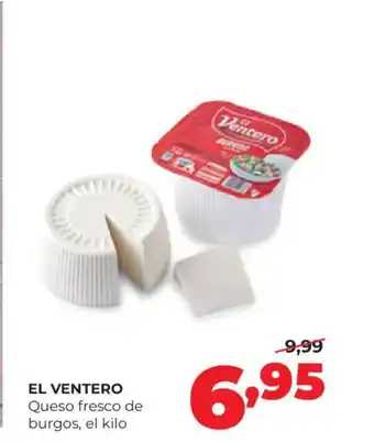 Alimerka EL VENTERO Queso fresco de burgos oferta