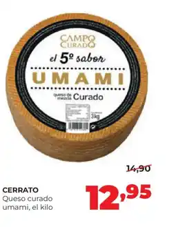 Alimerka CERRATO Queso curado umami oferta