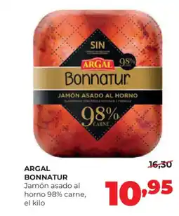 Alimerka ARGAL BONNATUR Jamón asado al horno 98% carne oferta