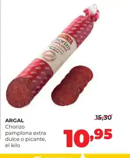 Alimerka ARGAL Chorizo pamplona extra dulce o picante oferta