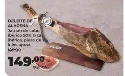 Alimerka DELEITE DE ALACENA Jamón de cebo ibérico 50% raza ibérica oferta