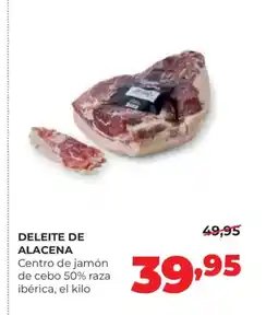 Alimerka DELEITE DE ALACENA Centro de jamón de cebo 50% raza ibérica oferta