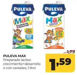 Alimerka PULEVA MAX Preparado lácteo crecimiento+desarrollo o con cereales oferta