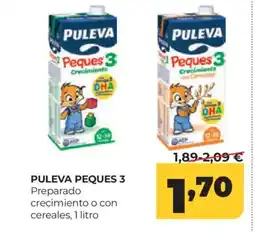 Alimerka PULEVA PEQUES 3 Preparado crecimiento o con cereales oferta
