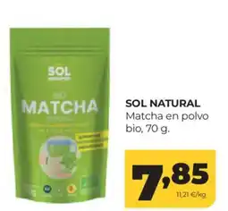 Alimerka SOL NATURAL Matcha en polvo bio oferta