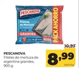Alimerka PESCANOVA Filetes de merluza de argentina grandes oferta