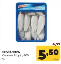 Alimerka PESCANOVA Calamar limpio oferta