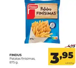 Alimerka FINDUS Patatas finisimas oferta