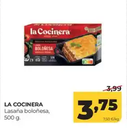 Alimerka LA COCINERA Lasaña boloñesa oferta