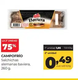 Alimerka CAMPOFRÍO Salchichas alemanas baviera oferta