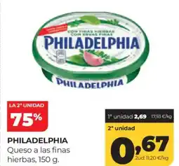 Alimerka PHILADELPHIA Queso a las finas hierbas oferta