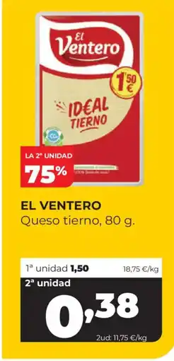 Alimerka EL VENTERO Queso tierno oferta