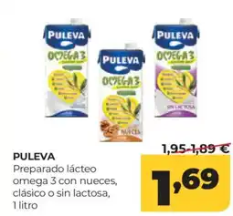 Alimerka PULEVA Preparado lácteo omega 3 con nueces, clásico o sin lactosa oferta