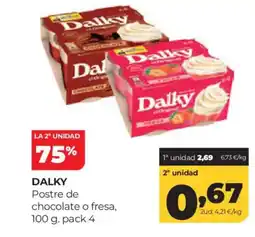 Alimerka DALKY Postre de chocolate o fresa oferta