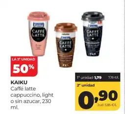 Alimerka KAIKU Caffé latte cappuccino, light o sin azucar oferta