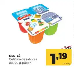 Alimerka NESTLÉ Gelatina de sabores 0% oferta