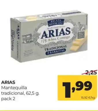 Alimerka ARIAS Mantequilla tradicional oferta